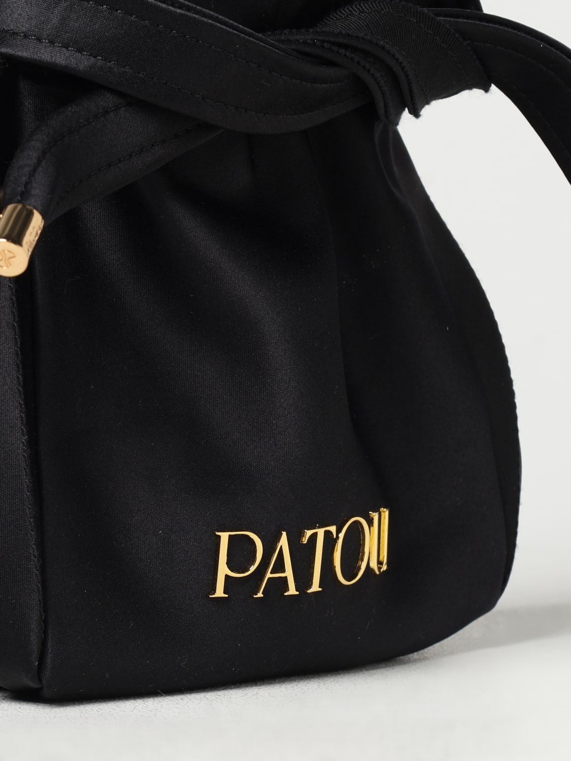 PATOU MINI BAG: Shoulder bag woman Patou, Black - Img 4