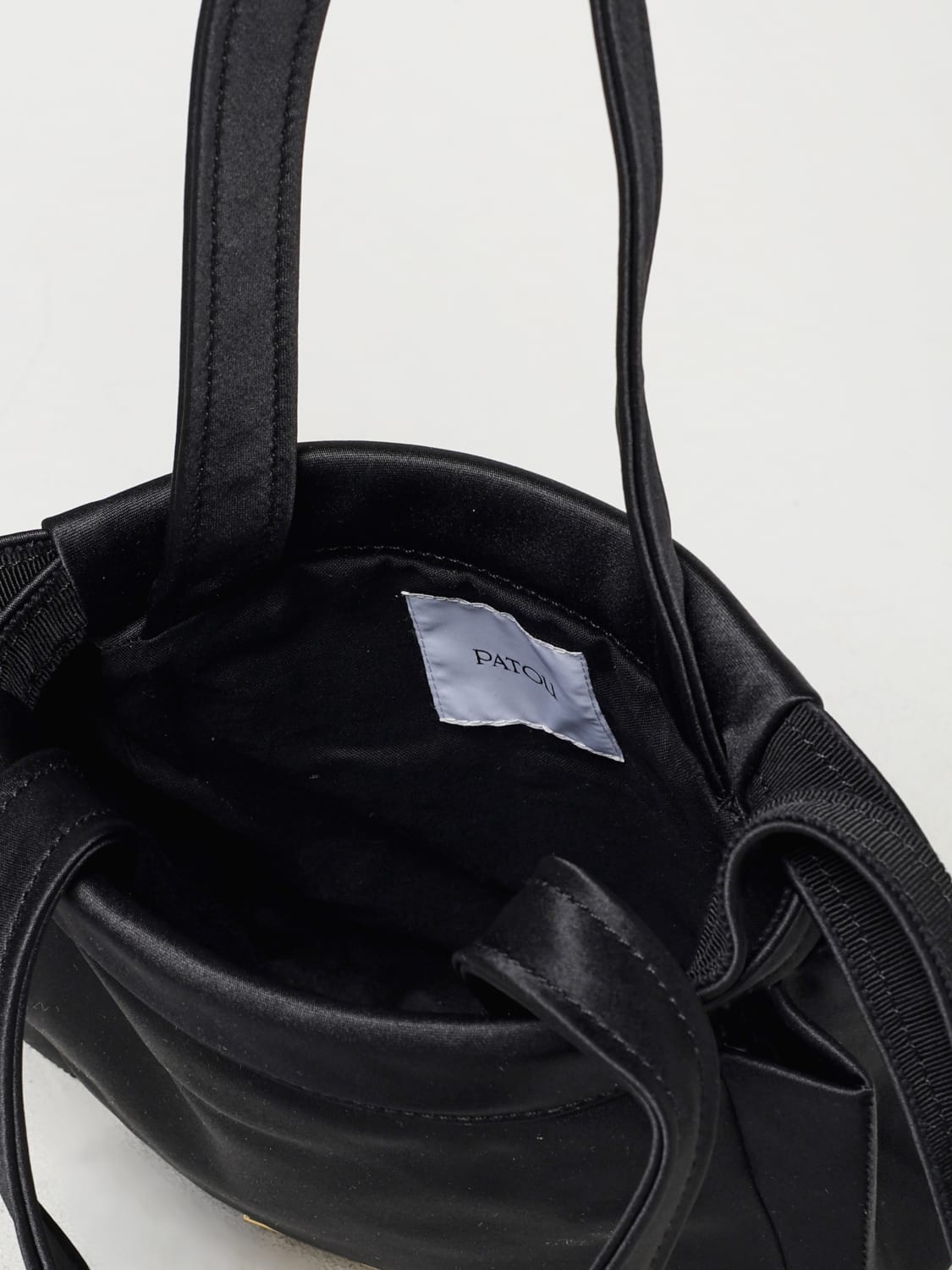 PATOU MINI BAG: Shoulder bag woman Patou, Black - Img 5