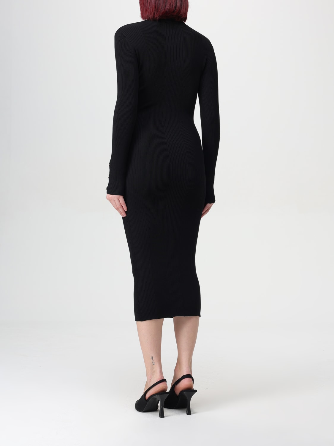 ELISABETTA FRANCHI DRESS: Dress woman Elisabetta Franchi, Black - Img 2