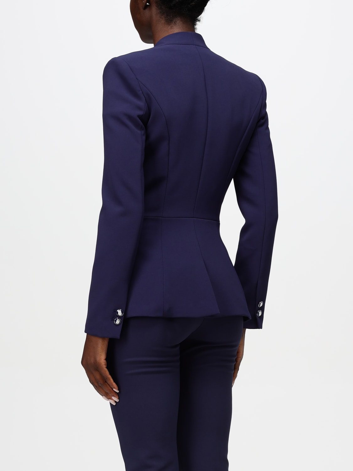 ELISABETTA FRANCHI BLAZER: Blazer woman Elisabetta Franchi, Blue - Img 3