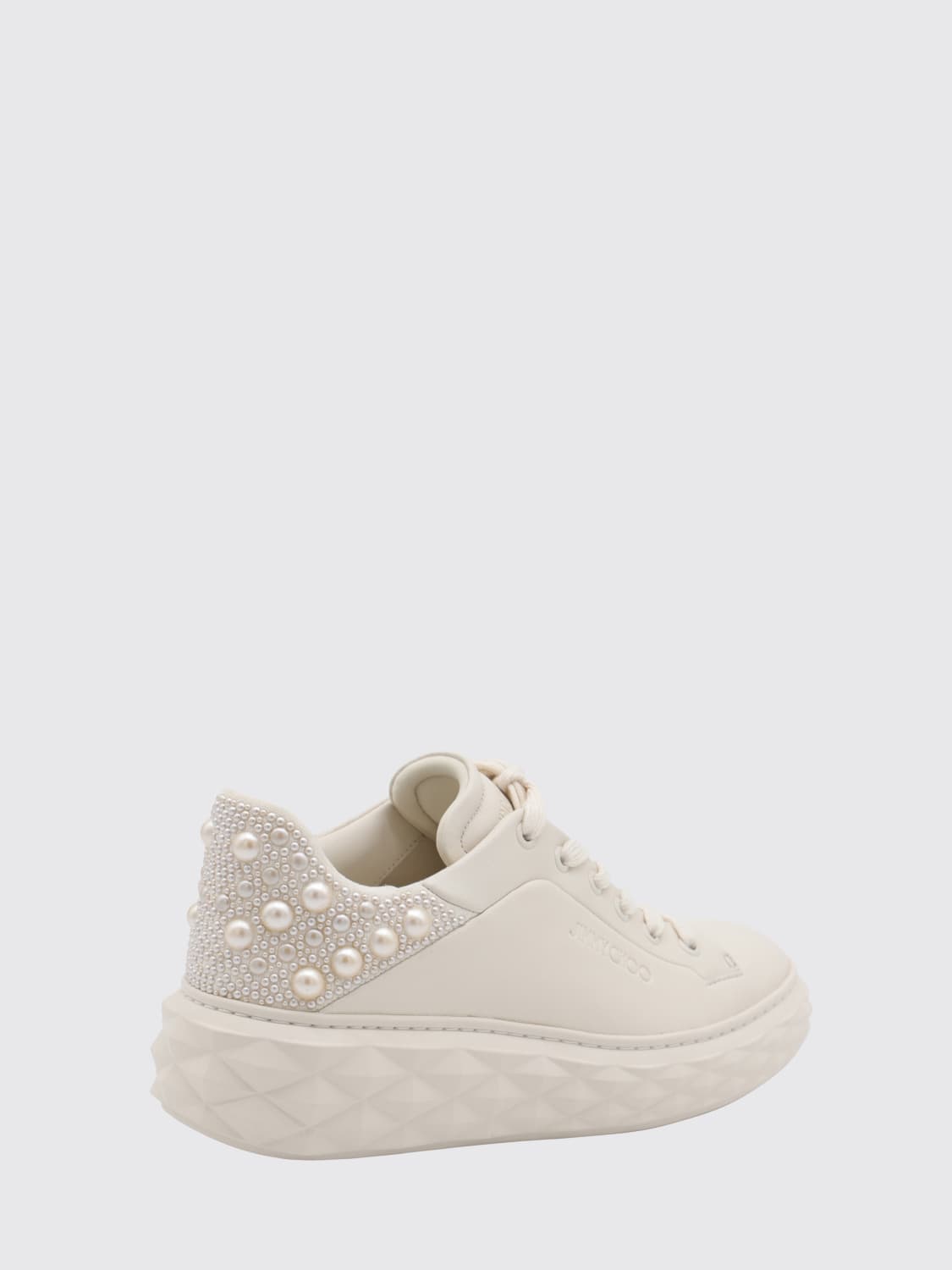 JIMMY CHOO SNEAKERS: Sneakers woman Jimmy Choo, Milk - Img 3