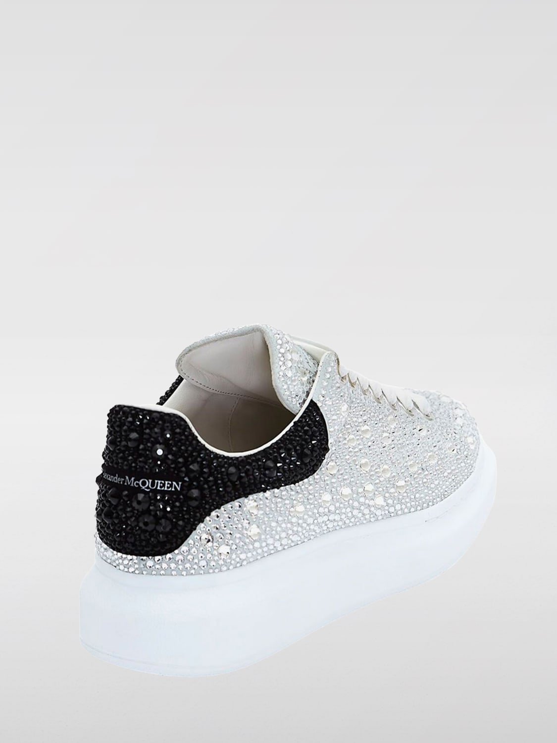 Alexander mcqueen trainers black glitter on sale