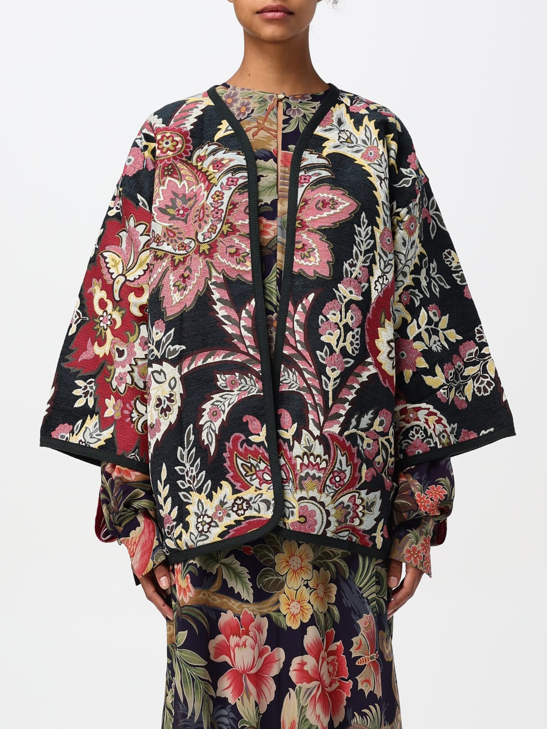 Giglio Kimono Etro in misto cotone e viscosa