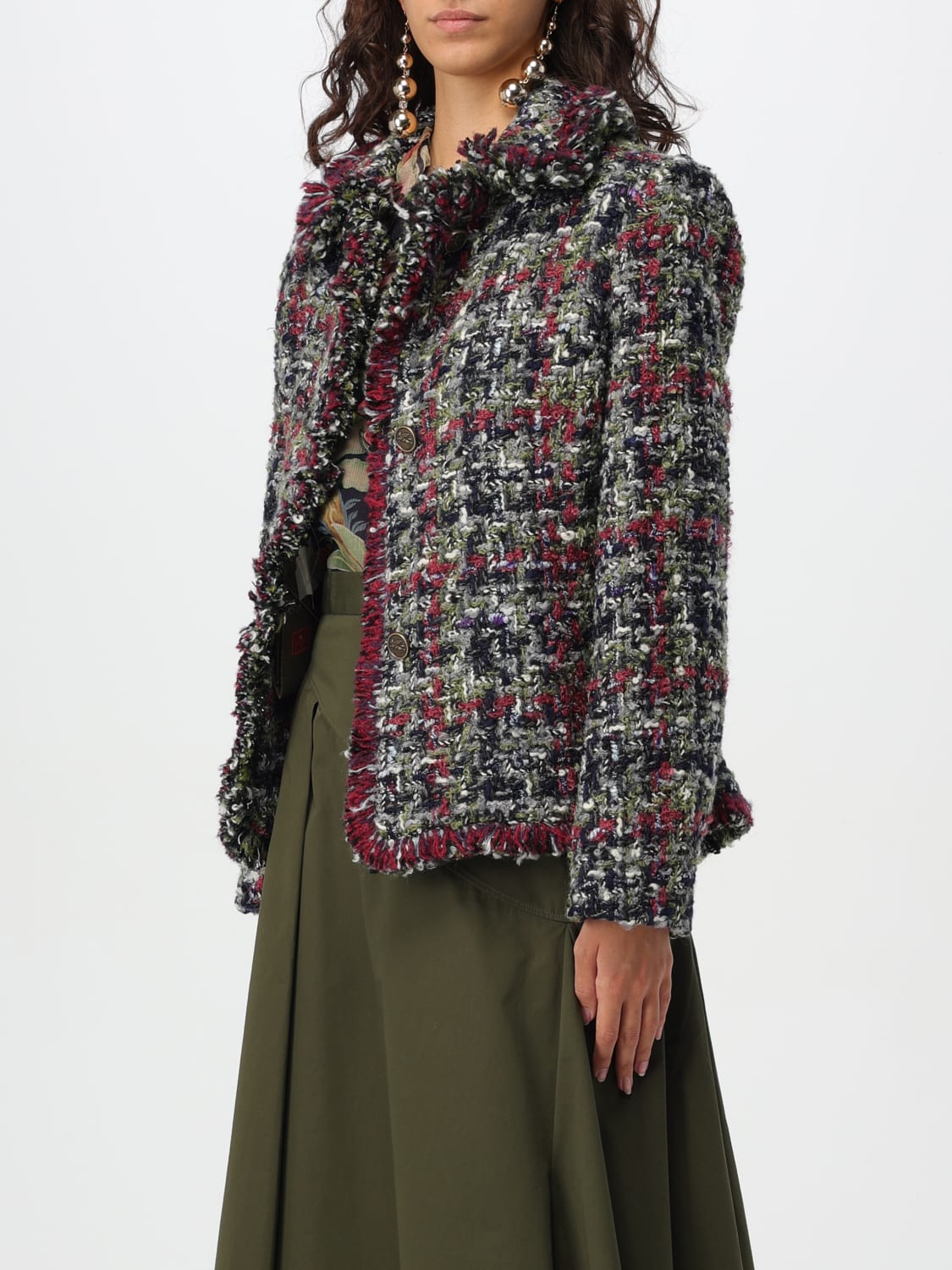 ETRO JACKET: Blazer woman Etro, Multicolor - Img 4