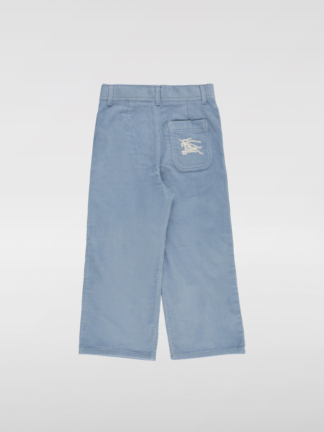 BURBERRY PANTS: Pants kids Burberry, Sky Blue - Img 2