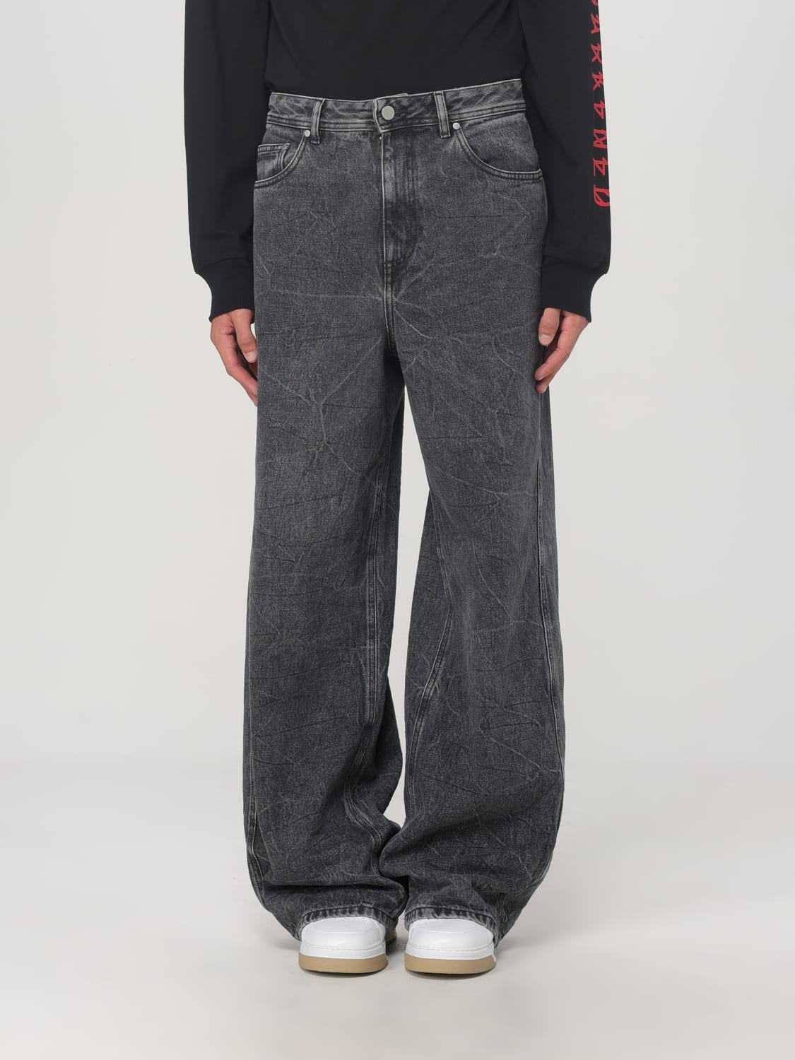 44 LABEL GROUP JEANS: Jeans men 44 Label Group, Black - Img 1