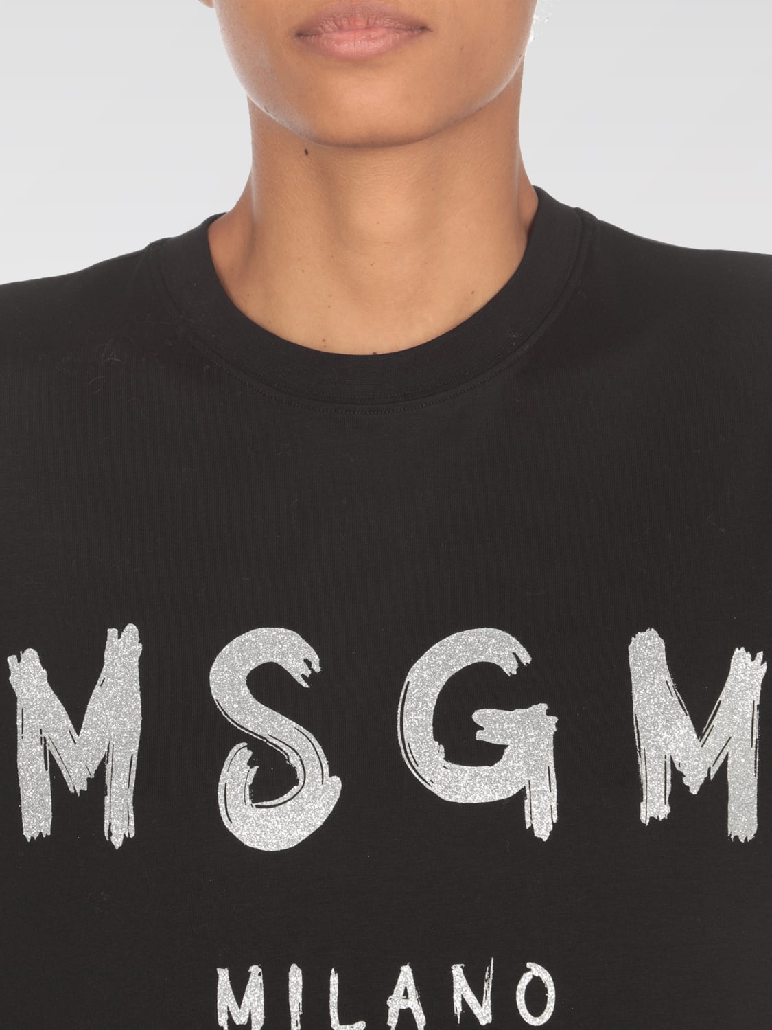 MSGM T恤: T恤 女士 MSGM, 黑色 - Img 4