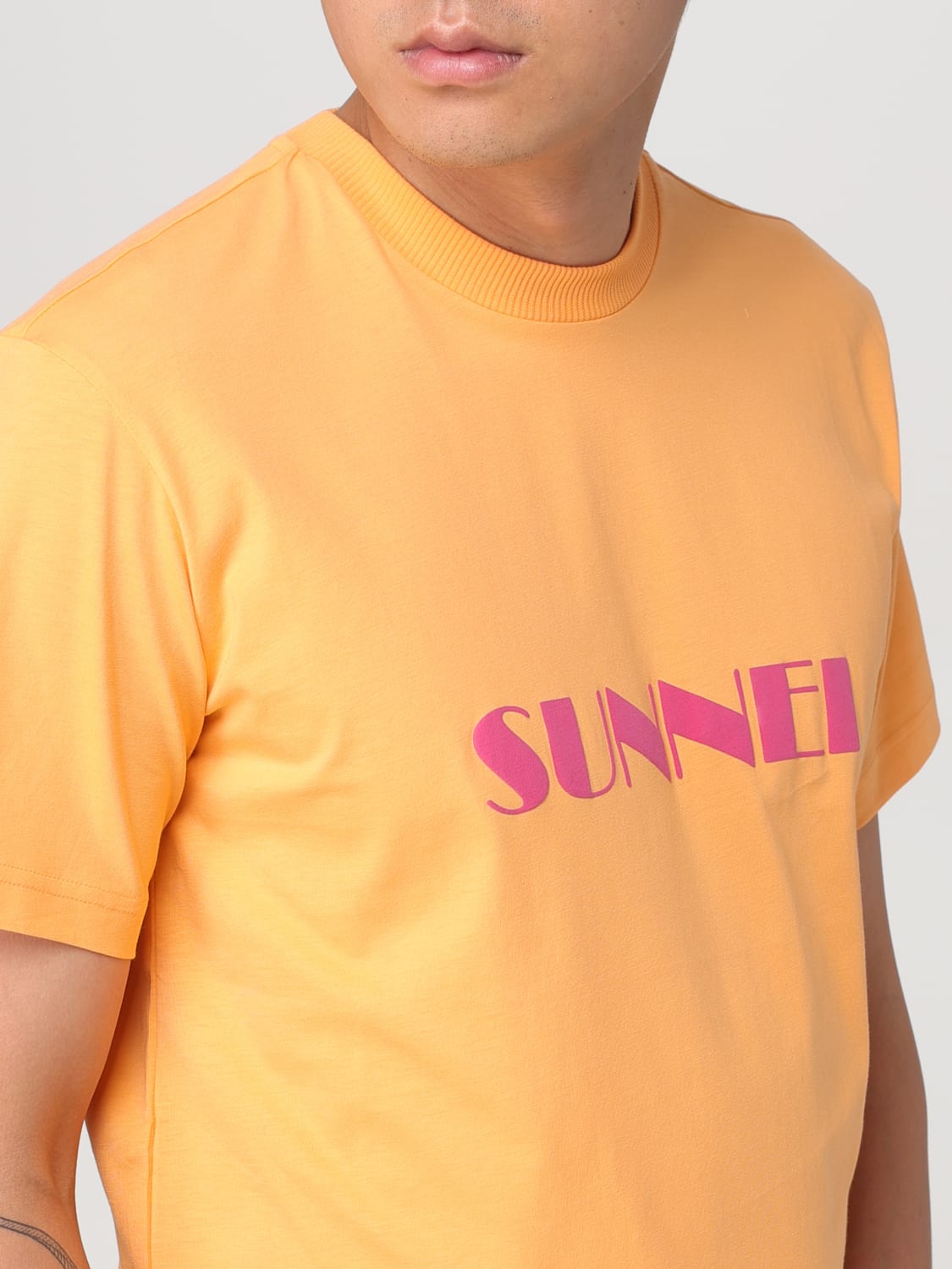 SUNNEI T-SHIRT: T-shirt men Sunnei, Peach - Img 5