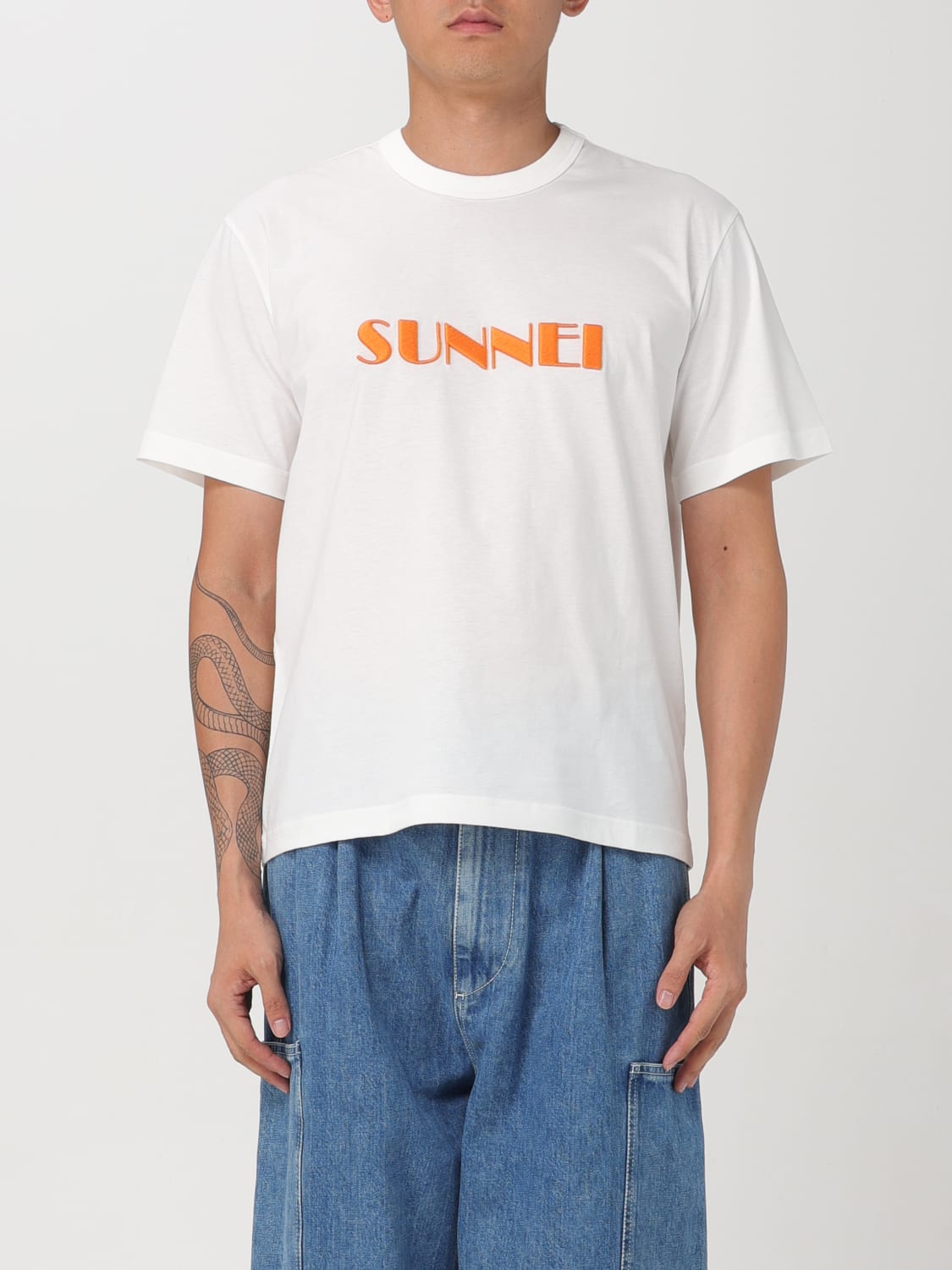 SUNNEI T-SHIRT: T-shirt men Sunnei, White - Img 1