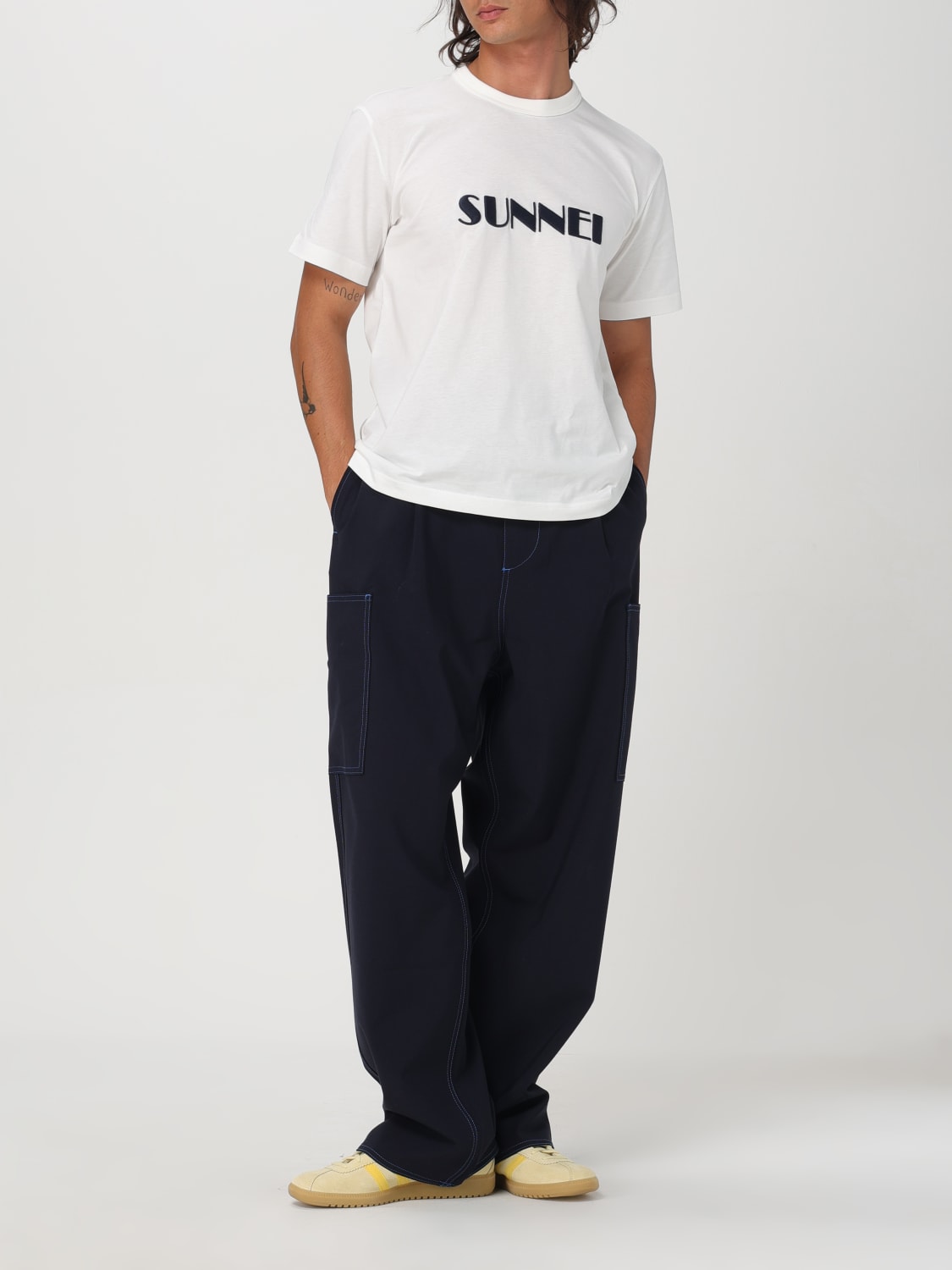 SUNNEI T-SHIRT: T-shirt men Sunnei, White 1 - Img 2