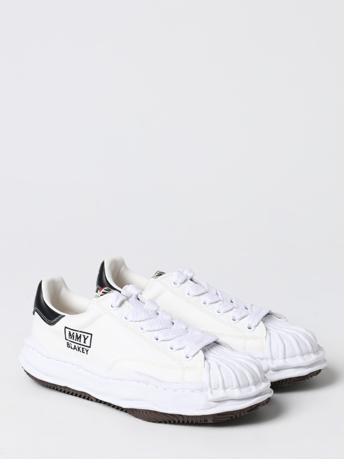 MAISON MIHARA YASUHIRO SNEAKERS: Sneakers Blakey Maison Mihara Yasuhiro in canvas di cotone , Bianco - Img 2