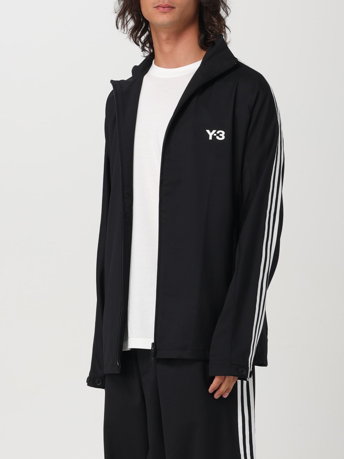 Y-3 GIACCA: Giacca Y-3 in nylon e lana , Nero - Img 4