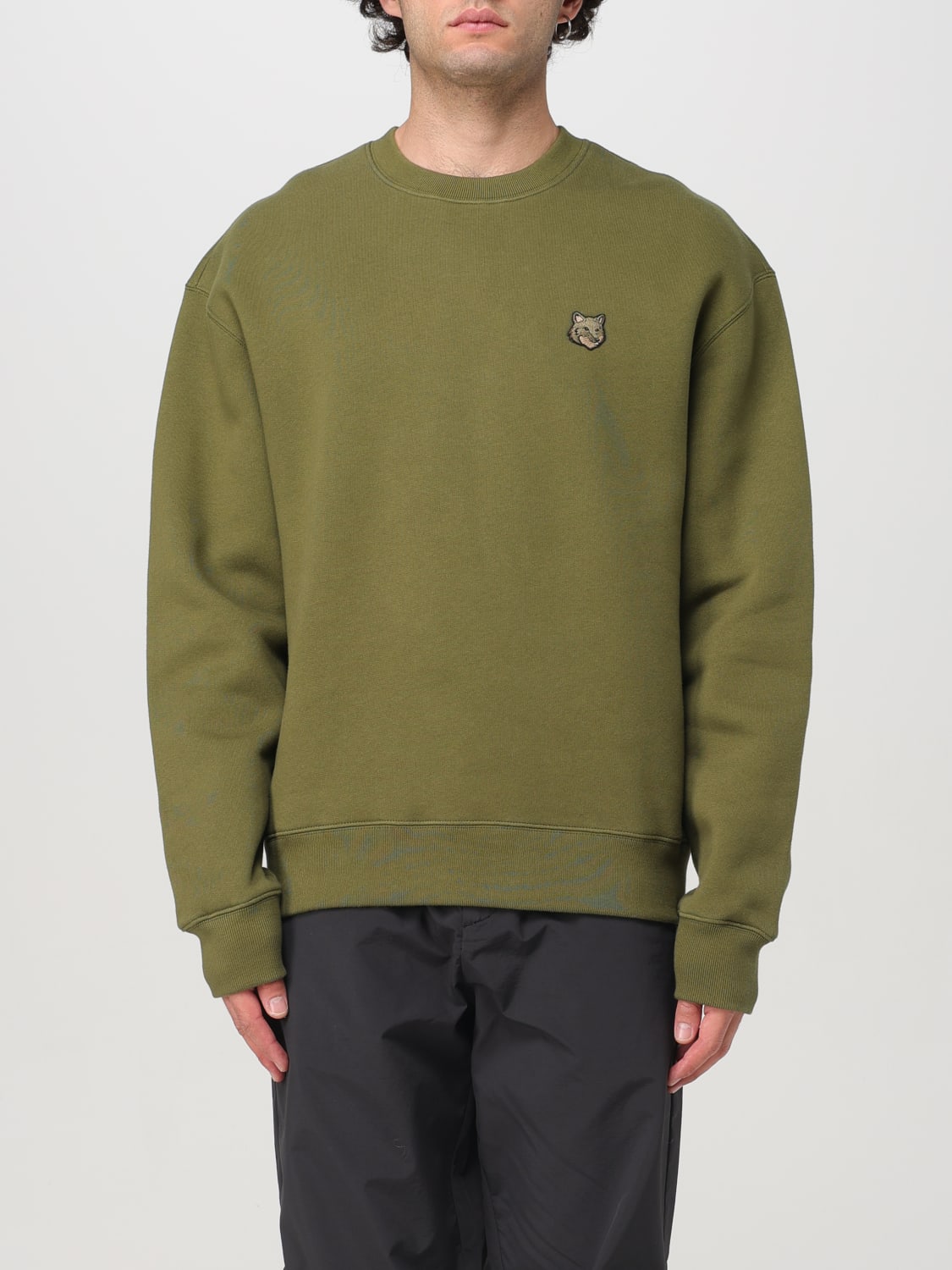 MAISON KITSUNÉ SWEATER: Sweater men Maison KitsunÉ, Green - Img 1