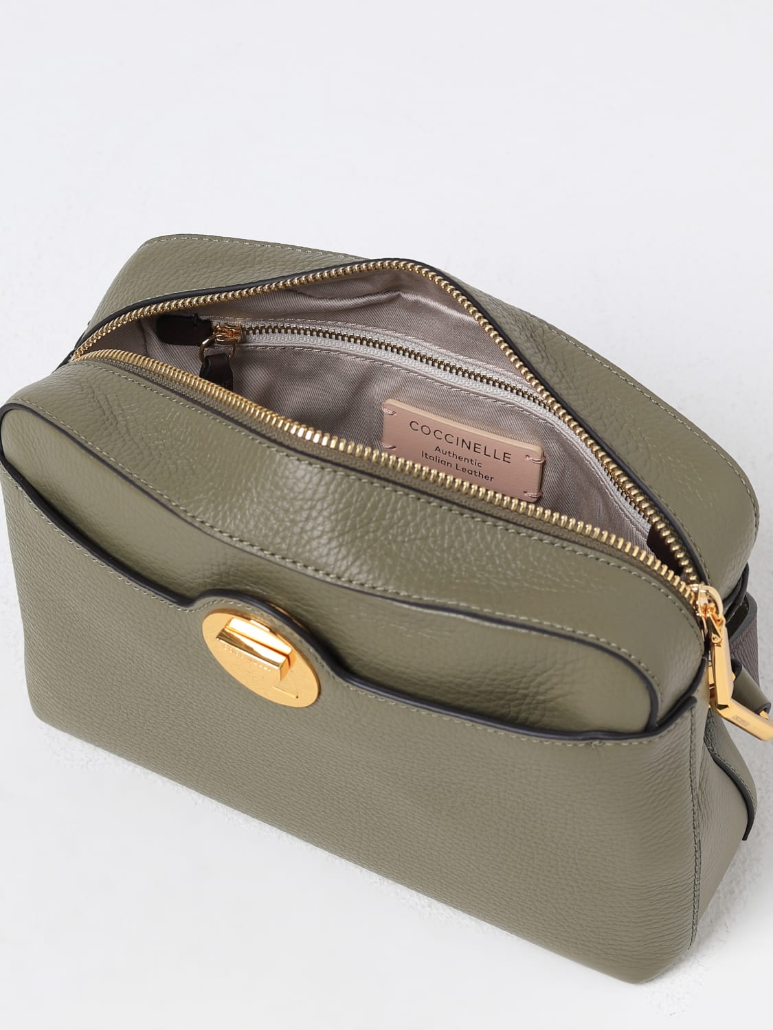 COCCINELLE CROSSBODY BAGS: Handbag woman Coccinelle, Olive - Img 3