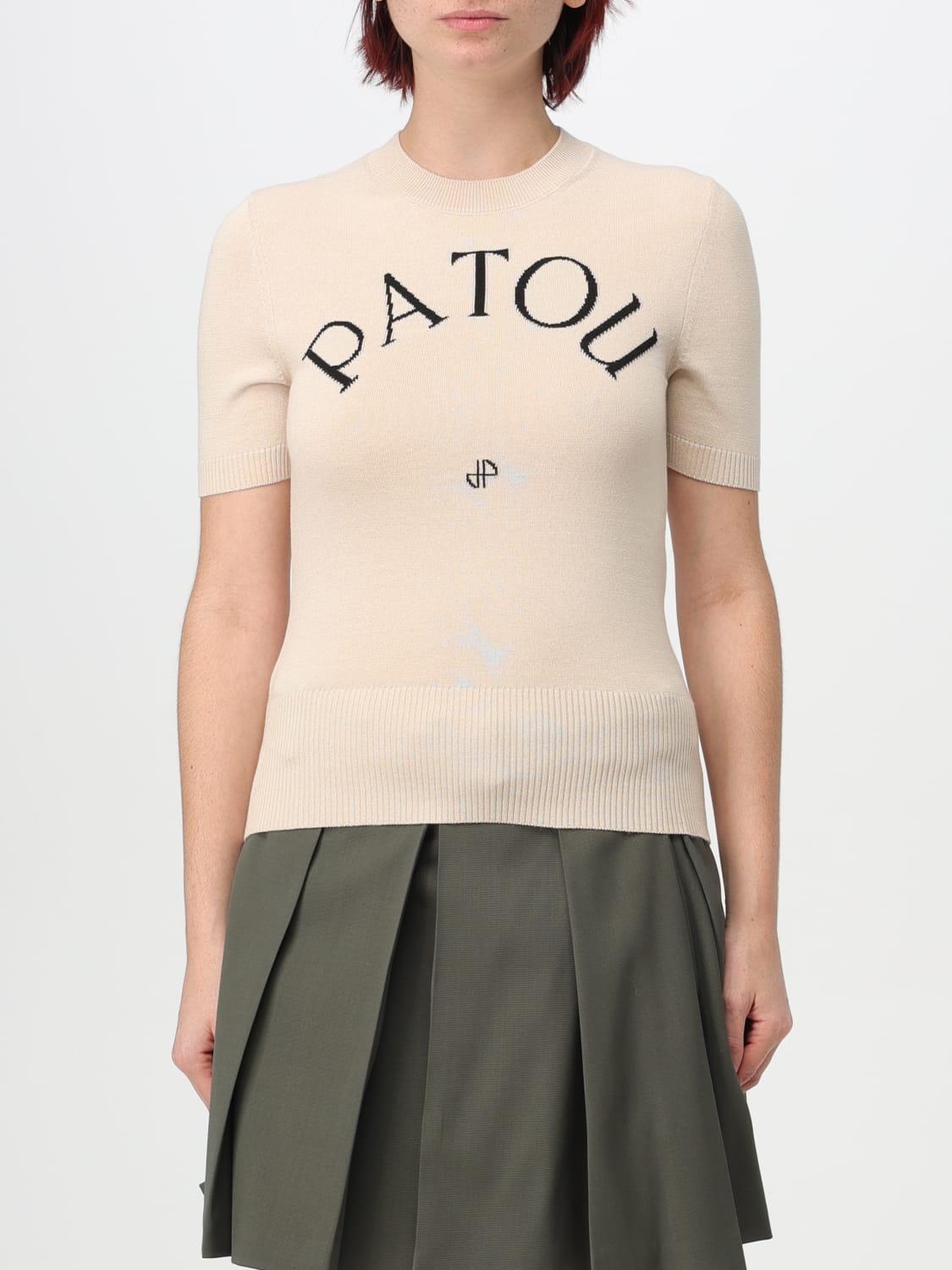 PATOU T-SHIRT: T-shirt woman Patou, Beige - Img 1