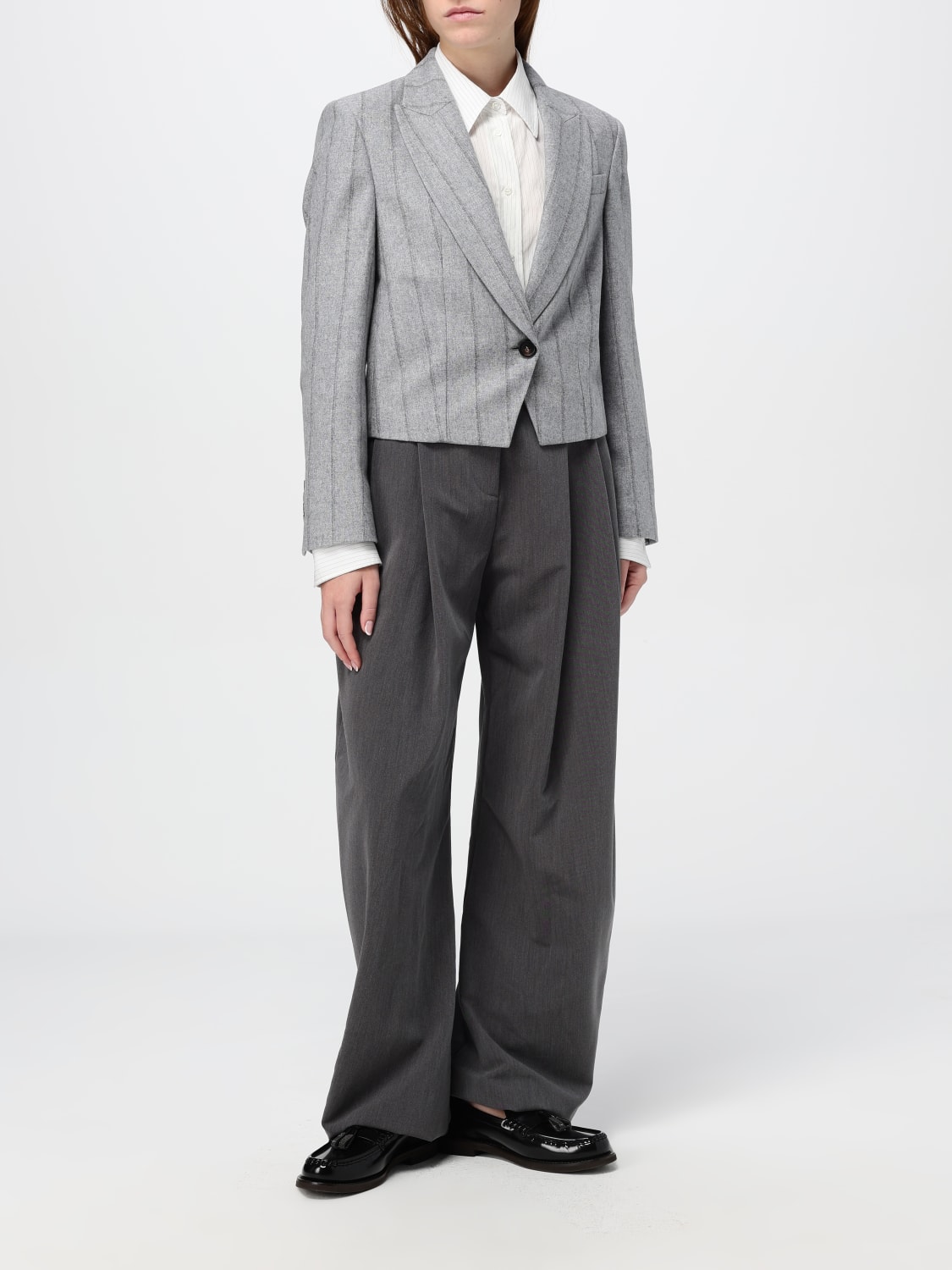 BRUNELLO CUCINELLI BLAZER: Blazer damen Brunello Cucinelli, Grau - Img 2