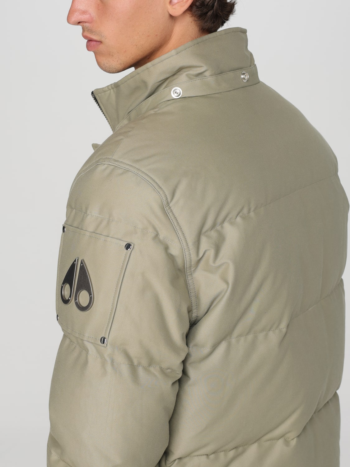 Moose Knuckles Outlet: quilted nylon down jacket - Sage
