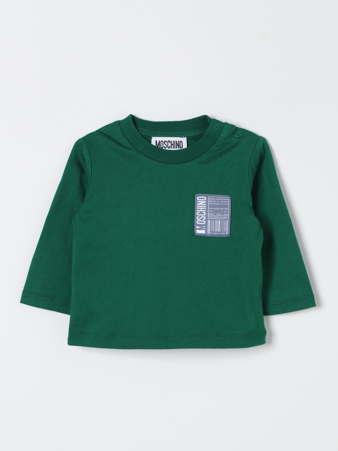 MOSCHINO T-SHIRT: Shirt kids Moschino, Green - Img 1