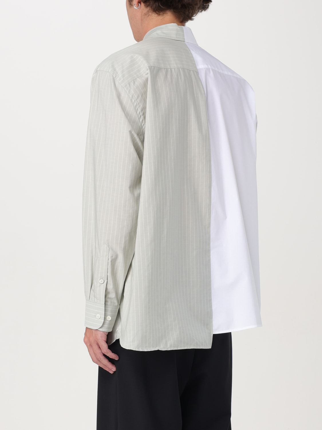 MM6 MAISON MARGIELA CAMICIA: Camicia MM6 Maison Margiela in cotone patchwork , Bianco - Img 3