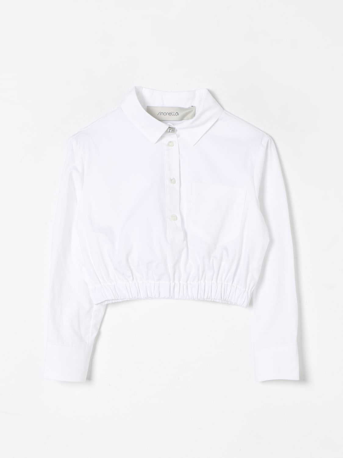 SIMONETTA SHIRT: Shirt kids Simonetta, White - Img 1