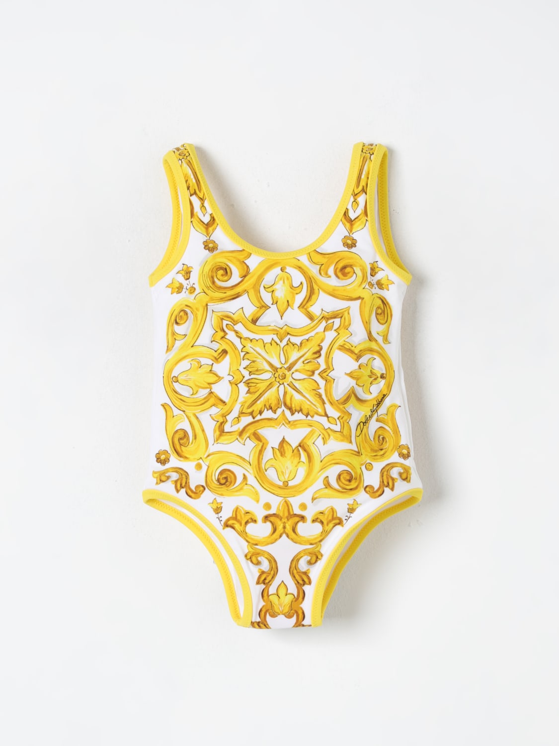 DOLCE & GABBANA SWIMSUIT: Swimsuit kids Dolce & Gabbana, Yellow - Img 1