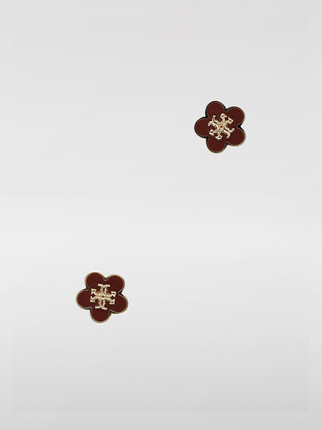 Giglio Orecchini Tory Burch in ottone smaltato