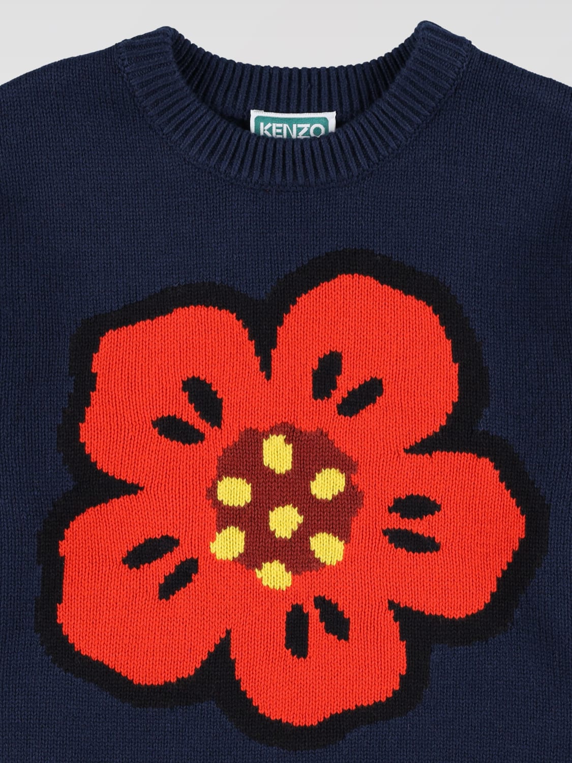 KENZO KIDS JERSEY: Jersey niños Kenzo Kids, Azul Oscuro - Img 3