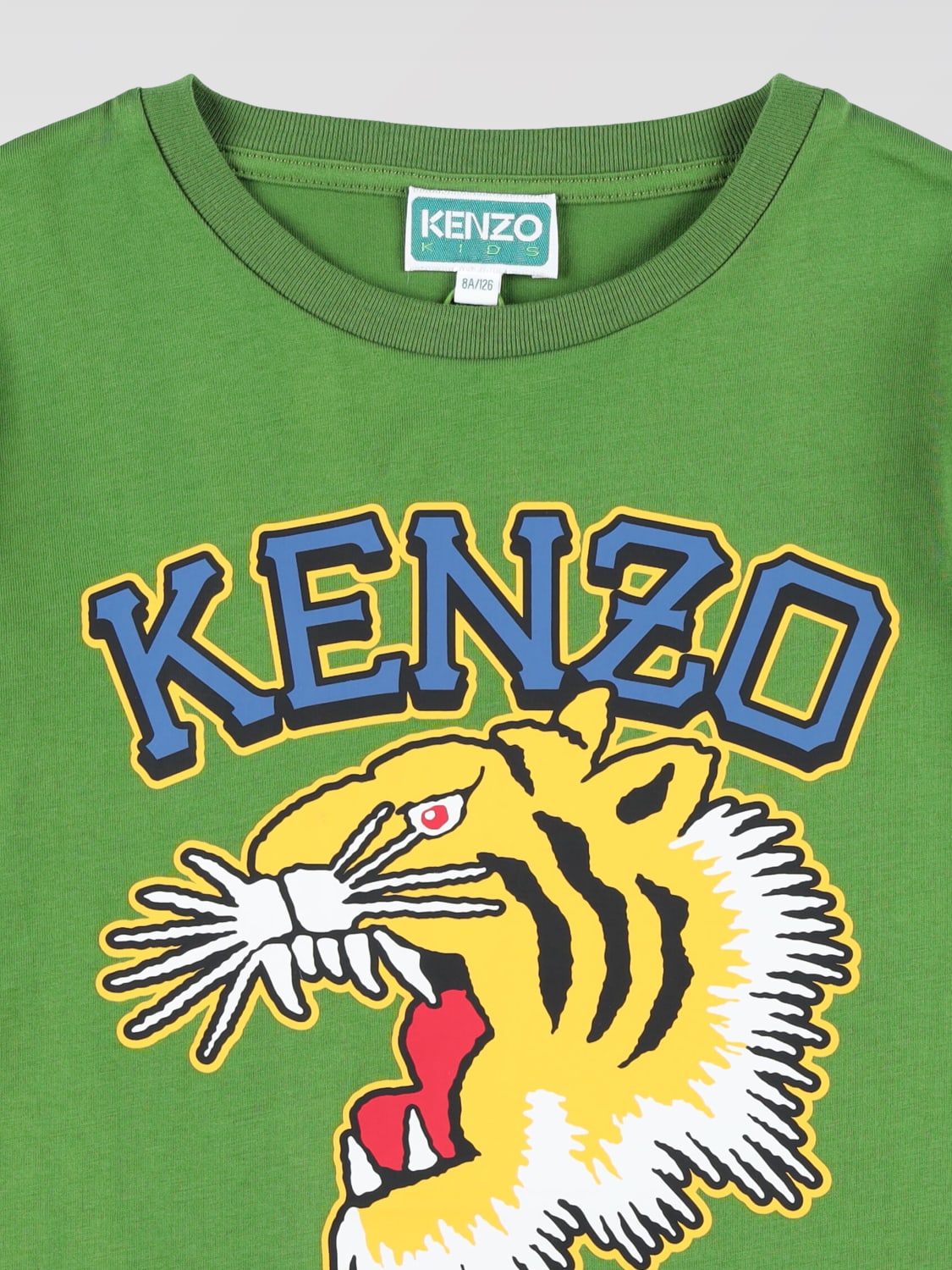 KENZO KIDS T-SHIRT: T-shirt kids Kenzo Kids, Kaki - Img 3