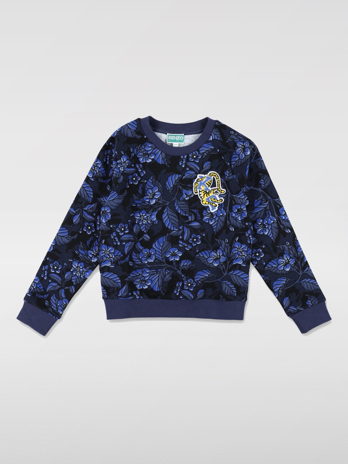 KENZO KIDS Felpa a girocollo Blue Maglia Kenzo Kids K60768 online su GIGLIO.COM