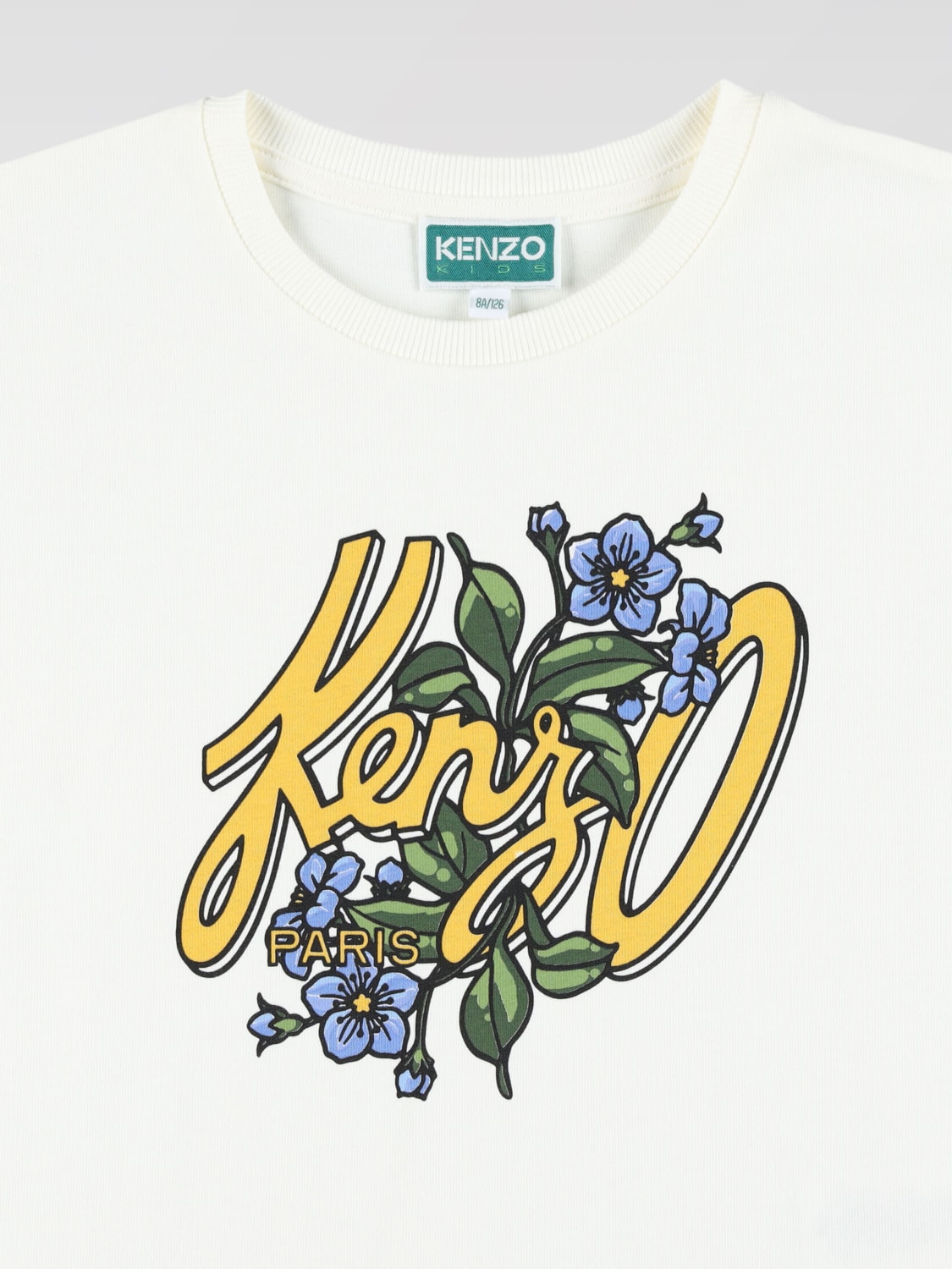 KENZO KIDS T-SHIRT: T-shirt con logo Kenzo Kids, Bianco - Img 3