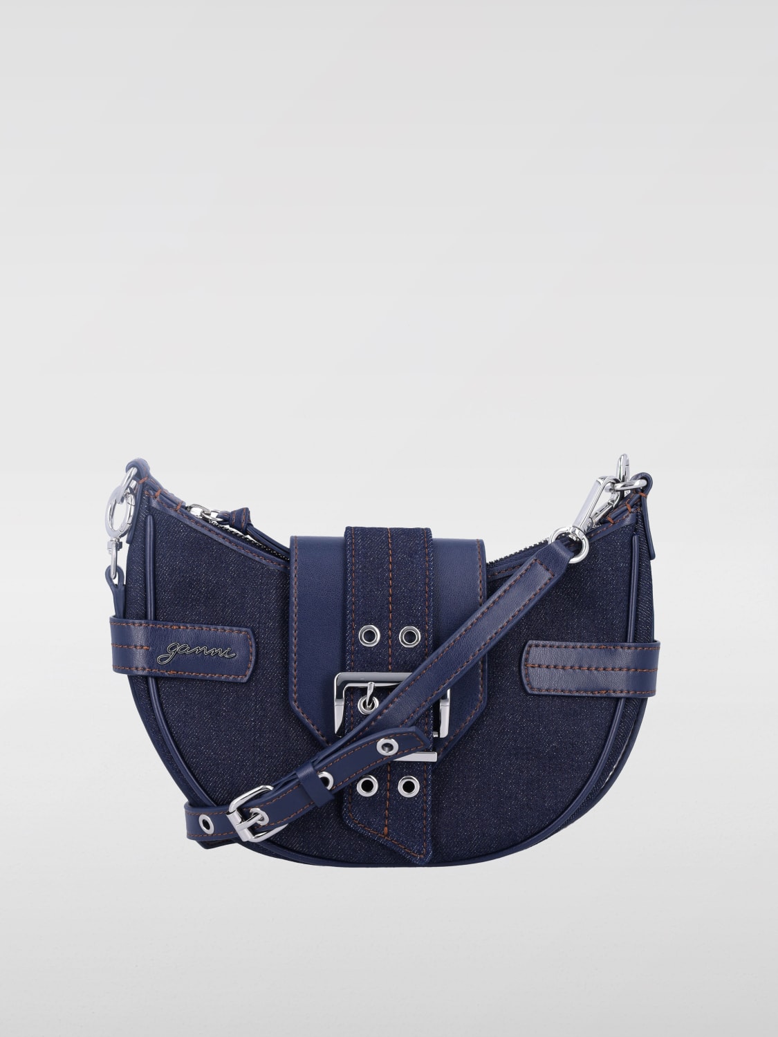 Giglio Borsa Bucky Ganni in denim riciclato