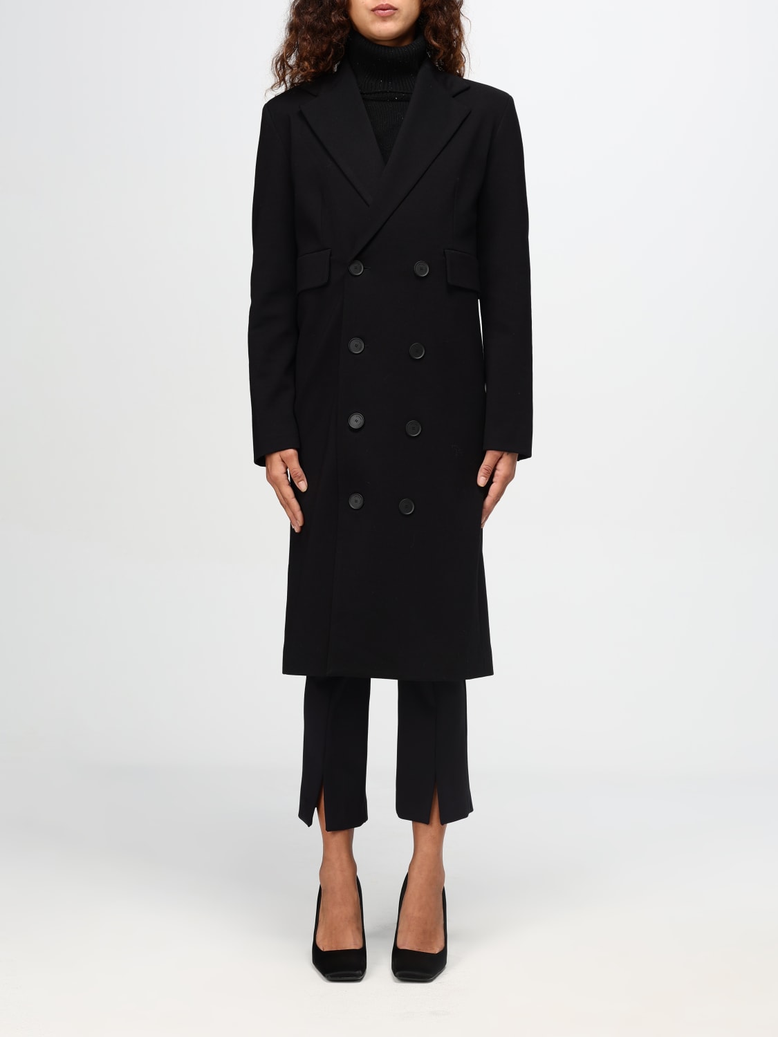 LIVIANA CONTI COAT: Coat woman Liviana Conti, Black - Img 1