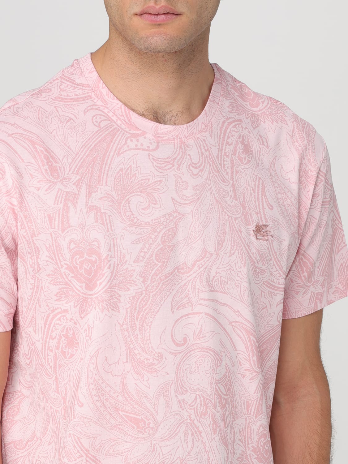 ETRO T-SHIRT: T-shirt men Etro, Pink - Img 5