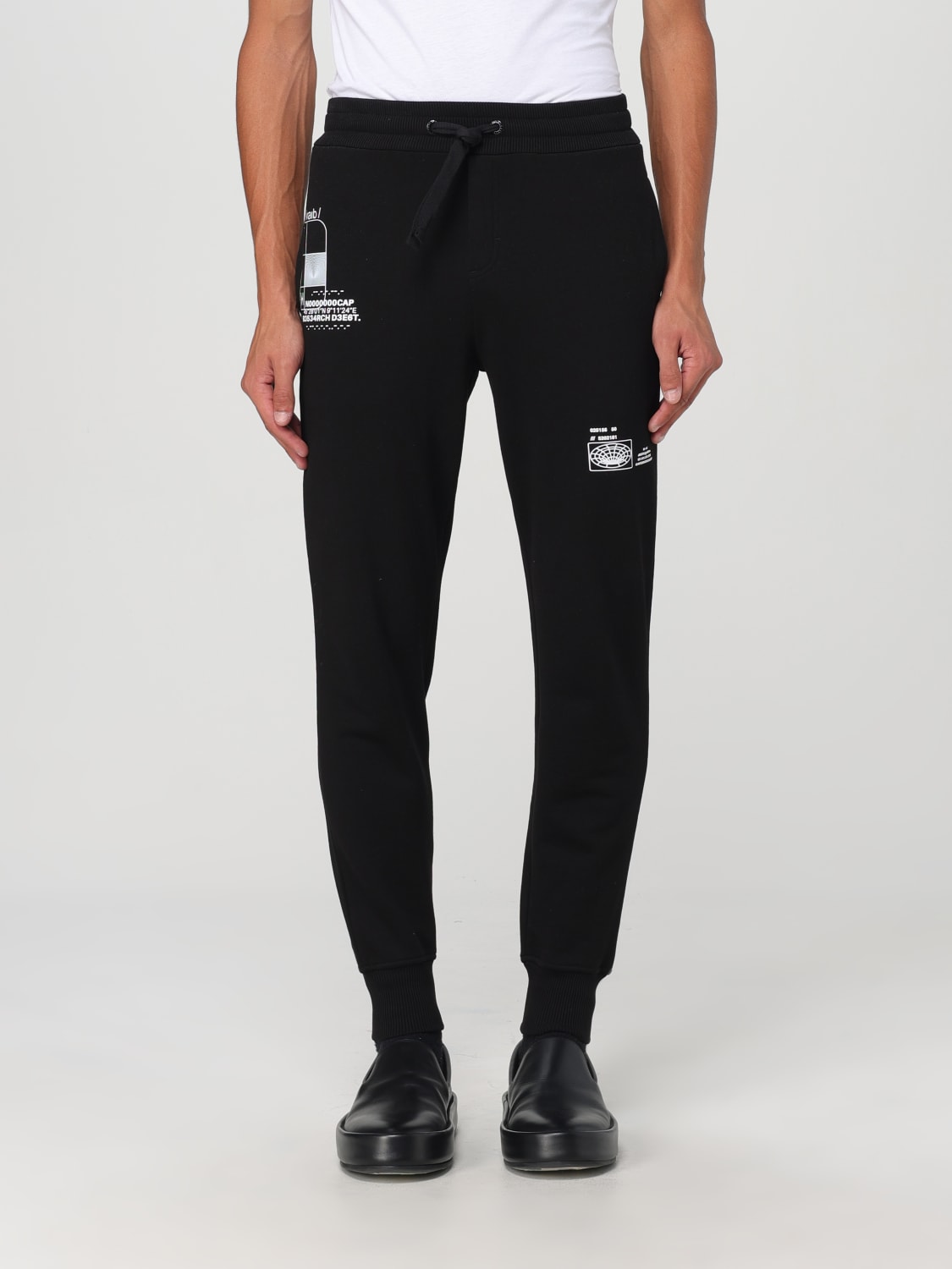 Giglio Joggers DGVIB3 Dolce & Gabbana in cotone con stampe