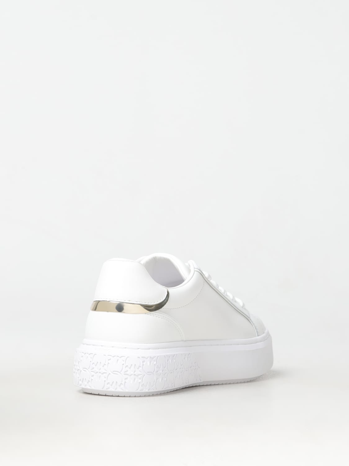 スニーカー PINKO Woman Sneakers White 1 SS0031P075 ZI6 Ariel sneakers with logo and leather and suede details