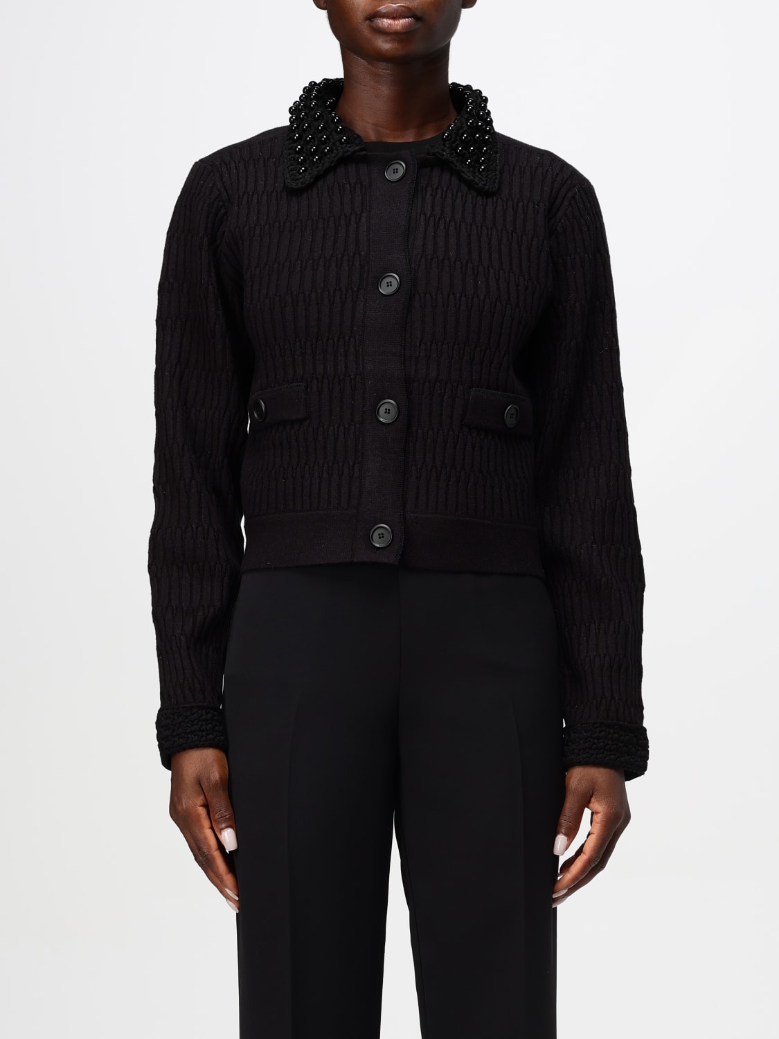 PINKO CARDIGAN: Blazer woman Pinko, Black - Img 1