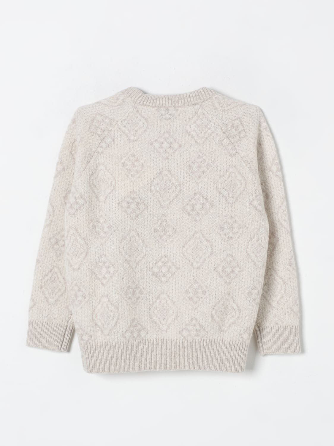 BRUNELLO CUCINELLI SWEATER: Sweater kids Brunello Cucinelli, Yellow Cream - Img 2