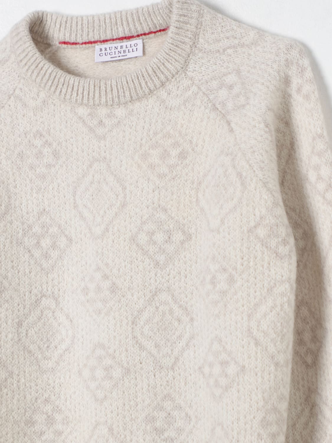 BRUNELLO CUCINELLI SWEATER: Sweater kids Brunello Cucinelli, Yellow Cream - Img 3