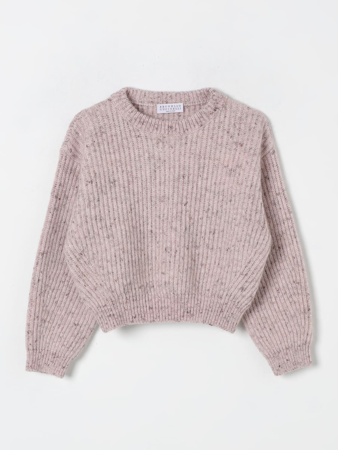 BRUNELLO CUCINELLI SWEATER: Sweater kids Brunello Cucinelli, Pink - Img 1