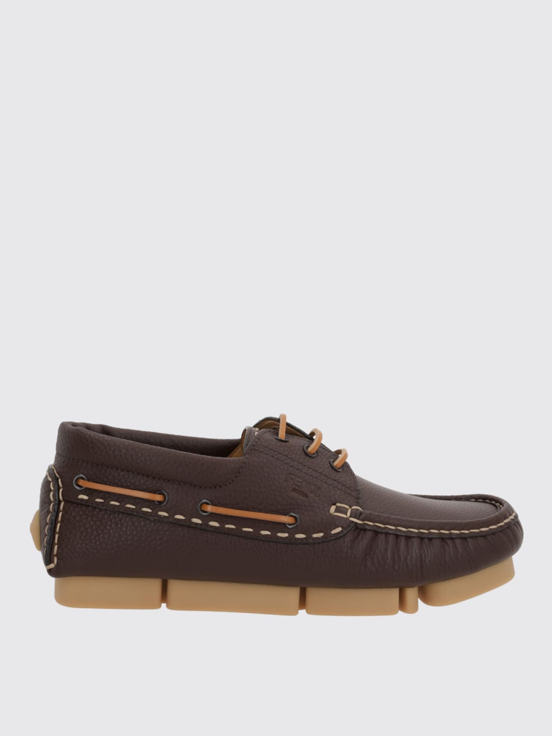 FENDI BROGUE SHOES: Shoes men Fendi, Brown - Img 1