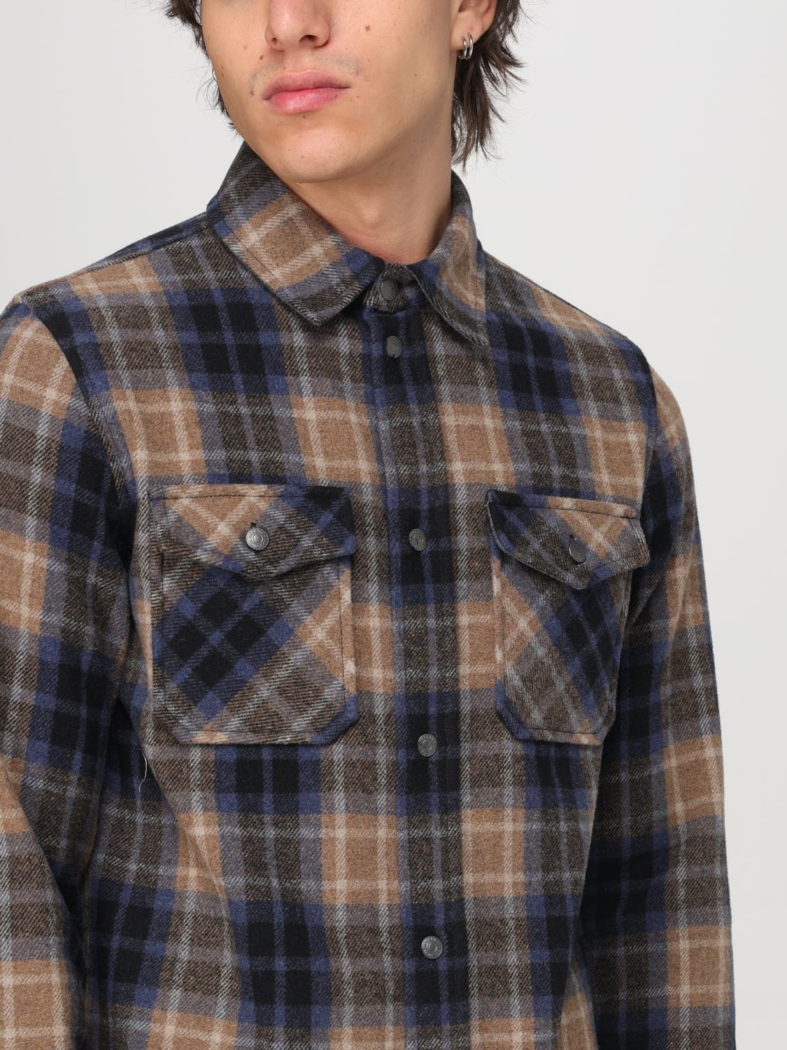 WOOLRICH CAMICIA: Camicia Woolrich in misto lana check , Fantasia - Img 3