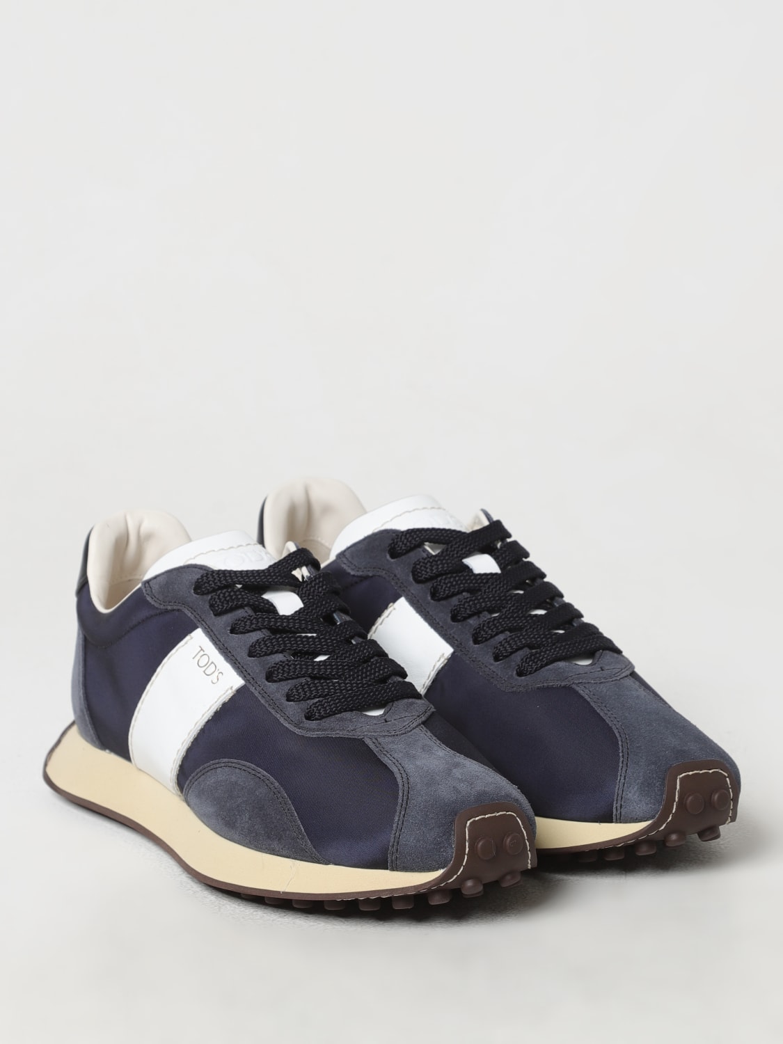 TOD'S SNEAKERS: Sneakers Tod's in pelle e nylon , Blue - Img 2