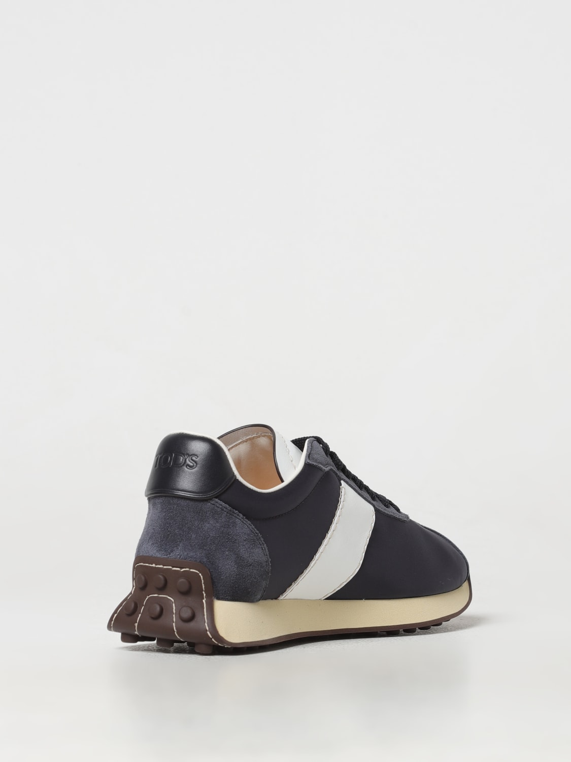 TOD'S SNEAKERS: Sneakers Tod's in pelle e nylon , Blue - Img 3