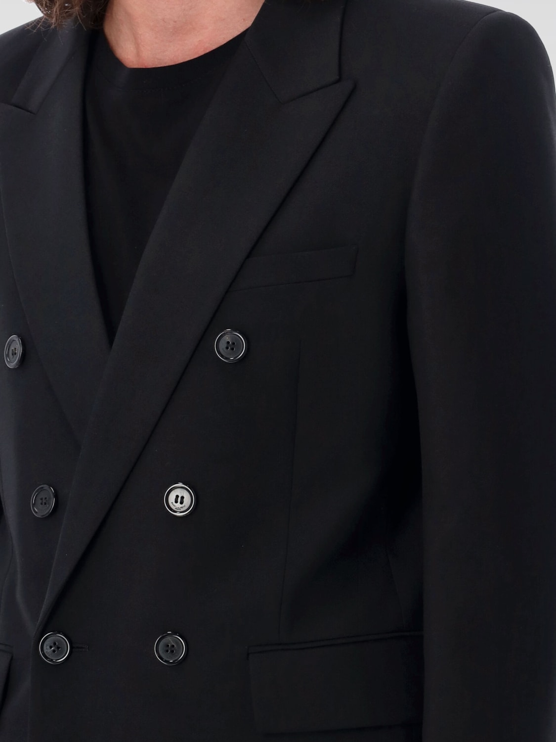 SAINT LAURENT BLAZER: Suit men Saint Laurent, Black - Img 3