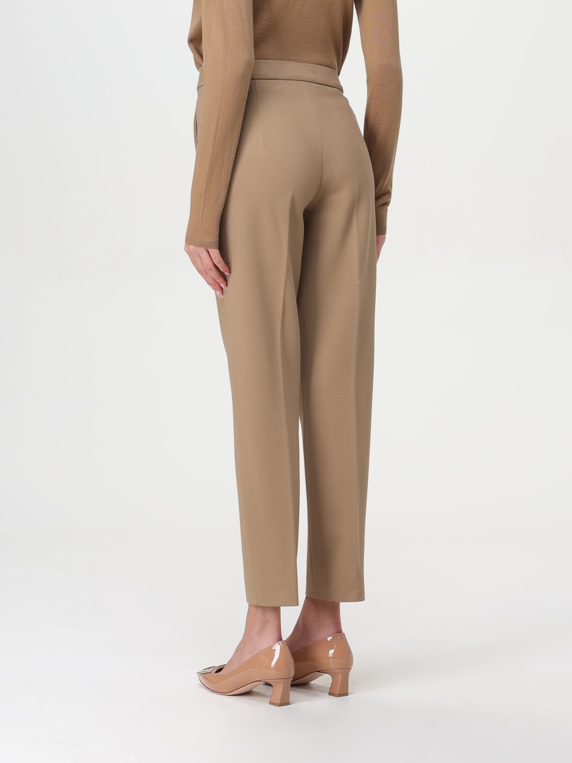 MAX MARA PANTALON: Pantalon femme Max Mara, Marron - Img 3