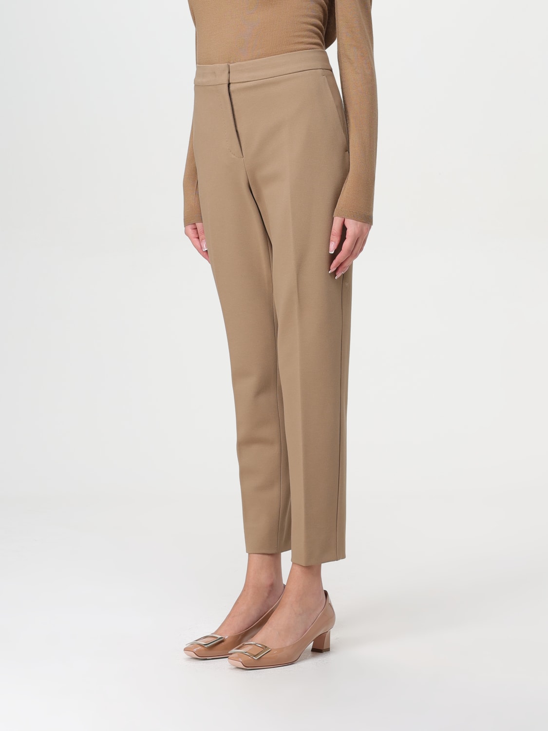 MAX MARA PANTALON: Pantalon femme Max Mara, Marron - Img 4