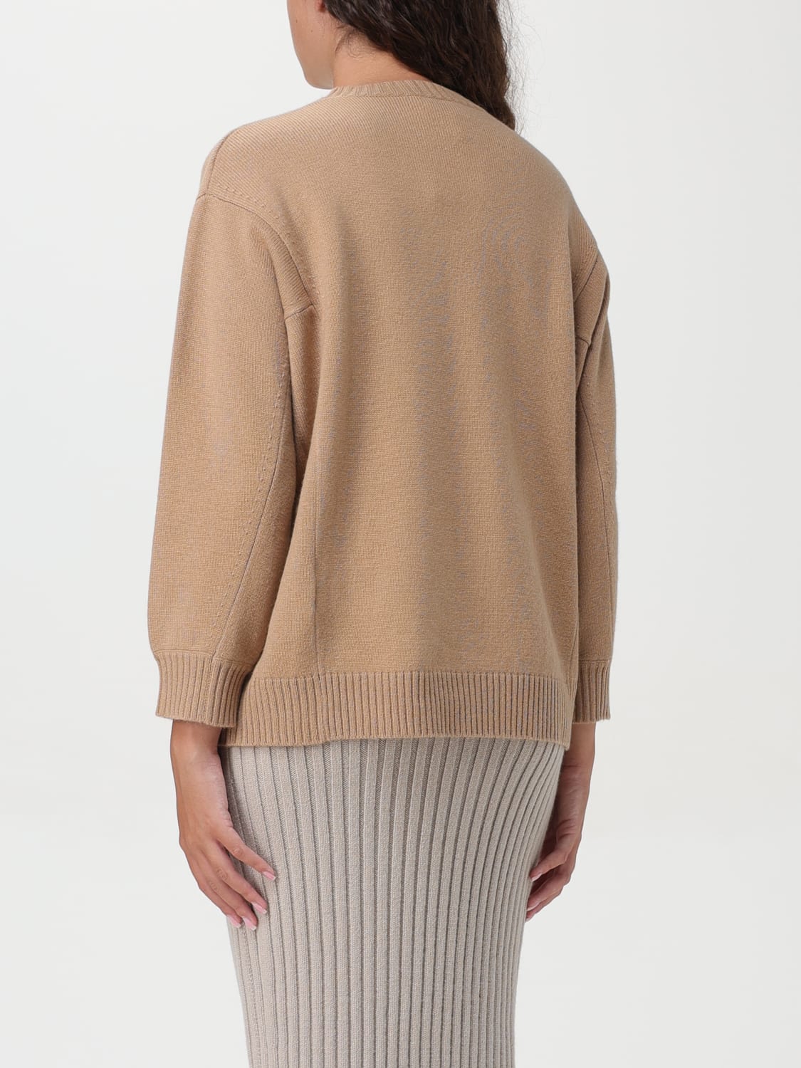 MAX MARA MAGLIA: Maglione Max Mara in lana e cashmere , Terra - Img 3