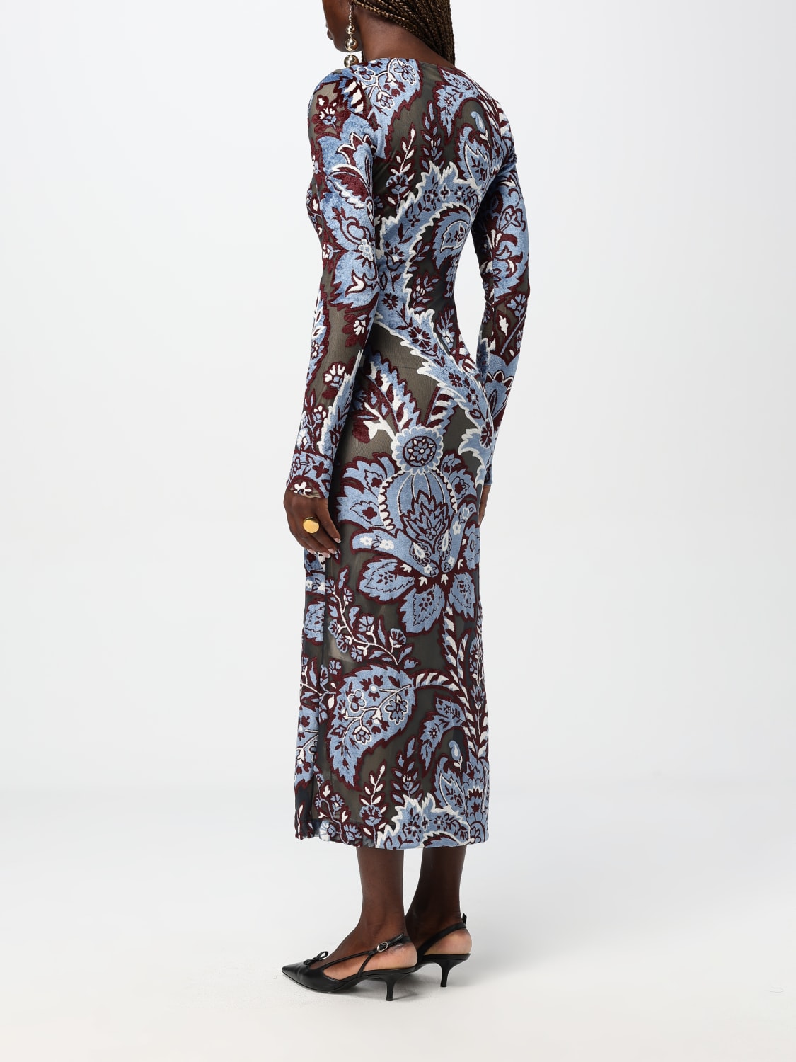 ETRO DRESS: Dress woman Etro, Gnawed Blue - Img 2