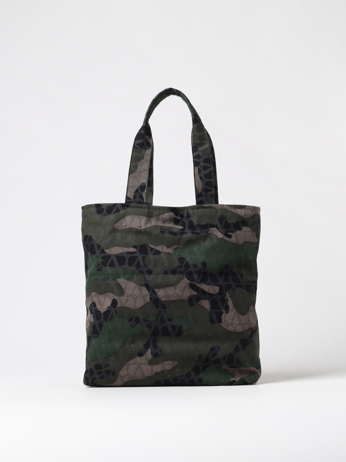 Giglio Borsa Iconographe Camouflage Valentino Garavani in canvas stampata