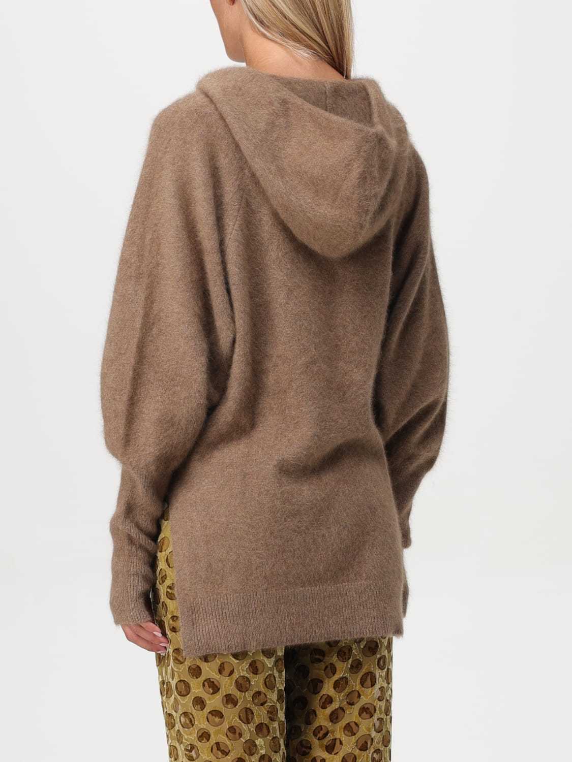 MES DEMOISELLES SWEATER: Sweater woman Mes Demoiselles, Brown - Img 2